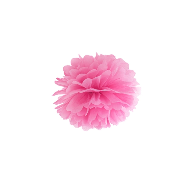 Pompom pink aus Seidenpapier, Ø 25cm 