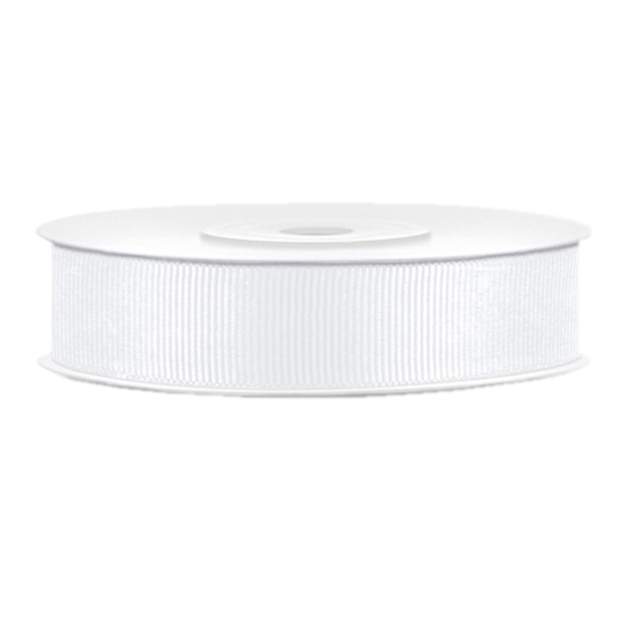 Ripsband weiß B:15mm / L: 25m 