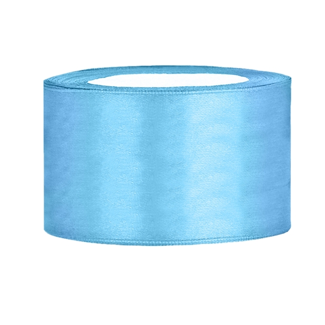 Satinband hellblau B:38mm, L:25m 