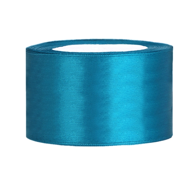 Satinband türkis, B:38 mm, L:25 m 