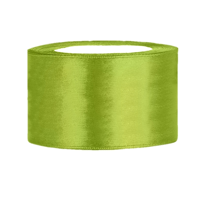 Satinband apfelgrün B:38mm, L:25m 