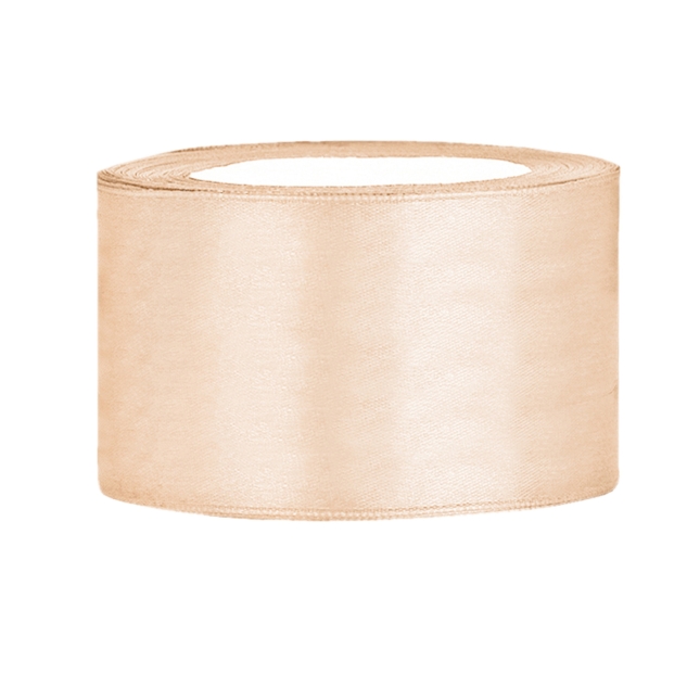 Satinband creme B:38mm, L:25m 