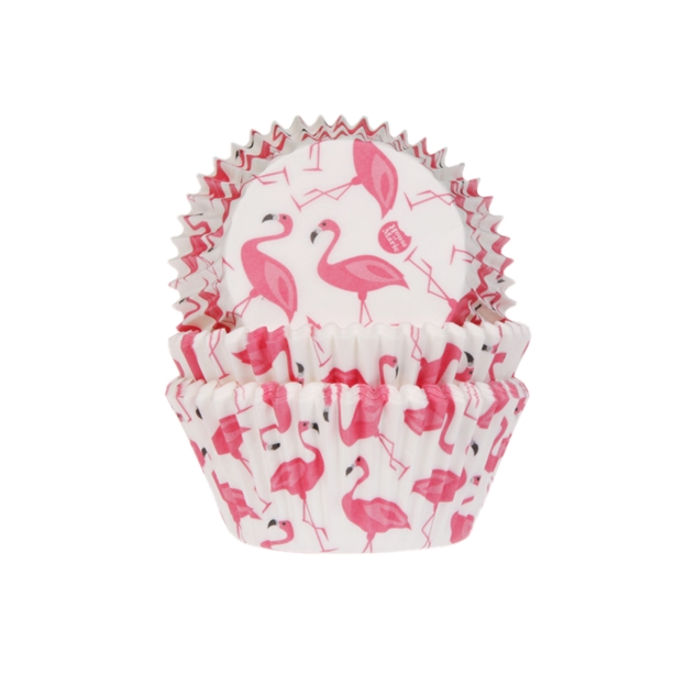 50 Muffinförmchen Flamingo 