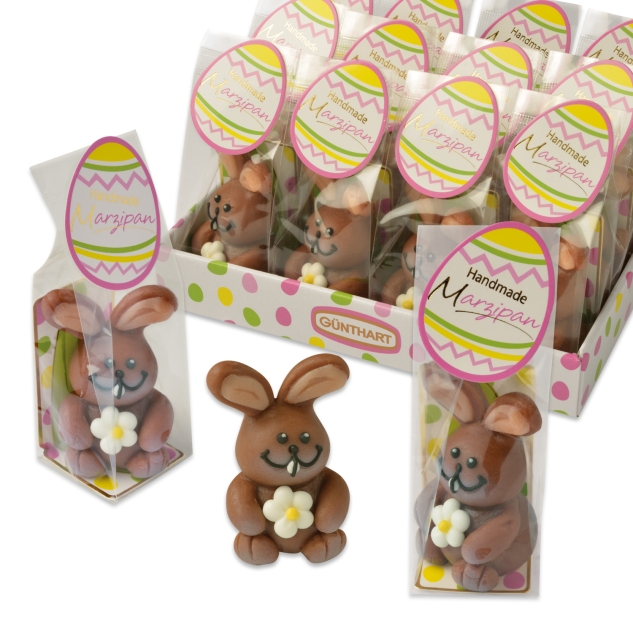 Günthart 12 Marzipan-Hasen im Beutel 