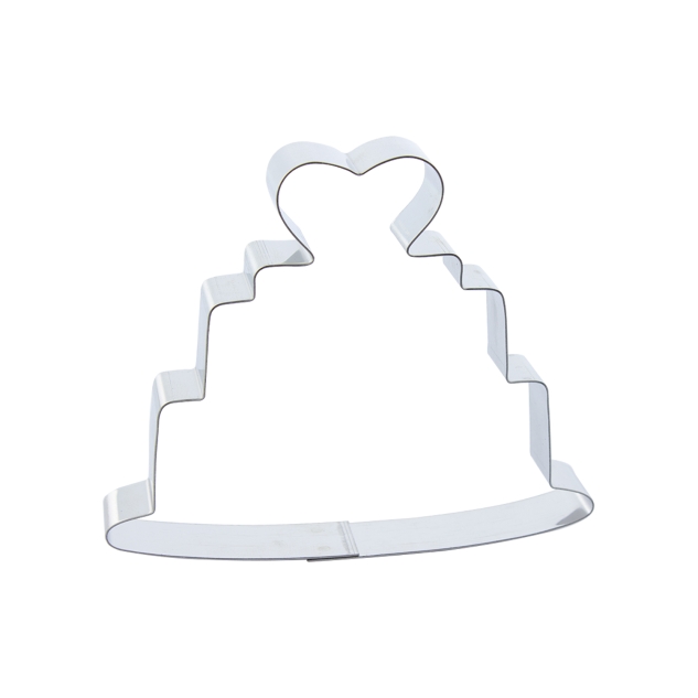 1 Keksausstecher Hochzeitstorte mit Herz Deko 