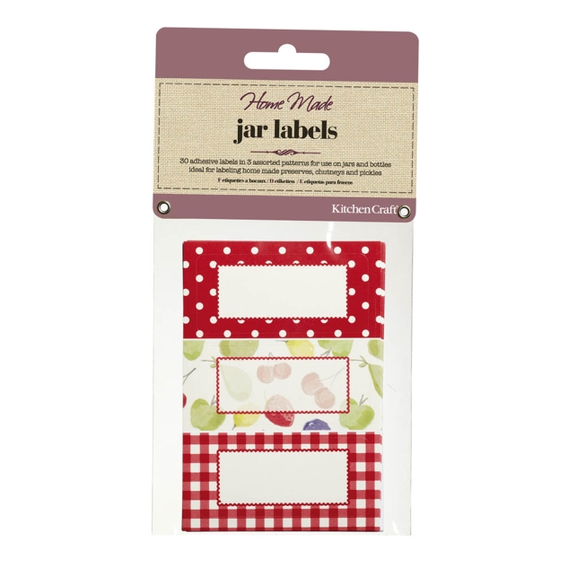 30 Etiketten, rot 