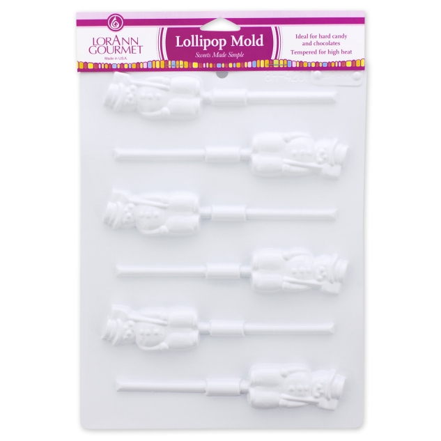 Schneemann Lollipop Form 