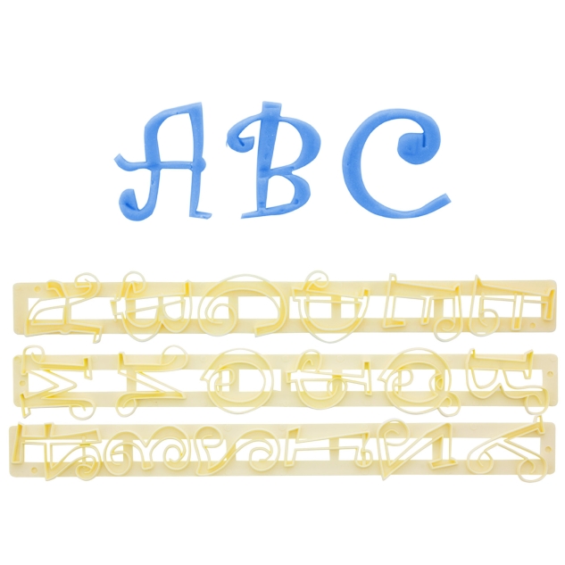 Ausstecher Buchstaben und Zahlen - Funky 