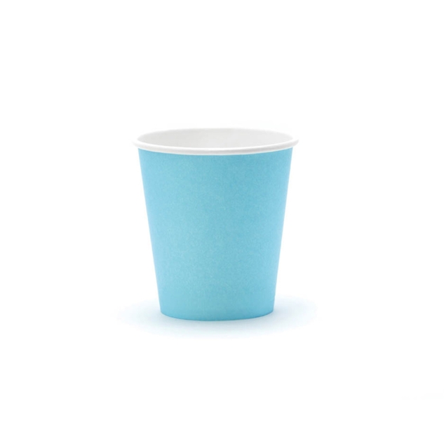6 Pappbecher, blau 