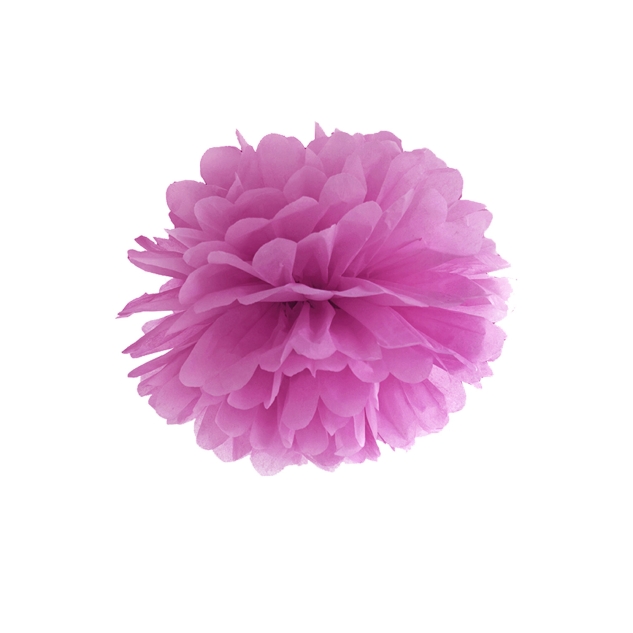 Pompom fuchsia aus Seidenpapier, Ø 35cm 