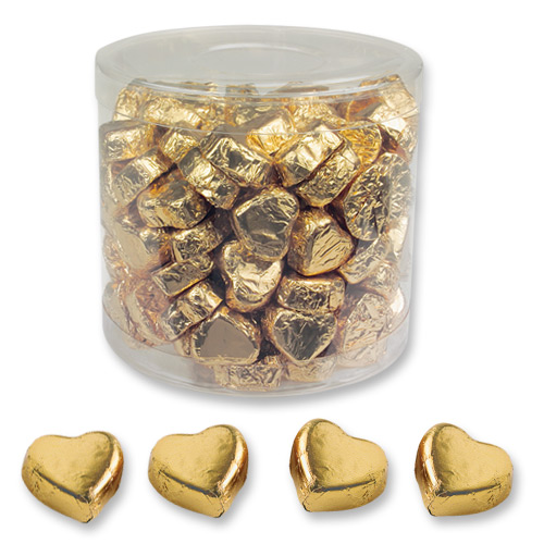 Günthart 150 goldene Herzen aus Schokolade 
