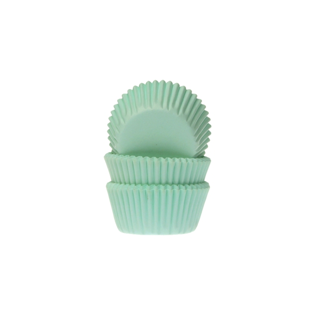 60 Mini Muffinförmchen, mintgrün 