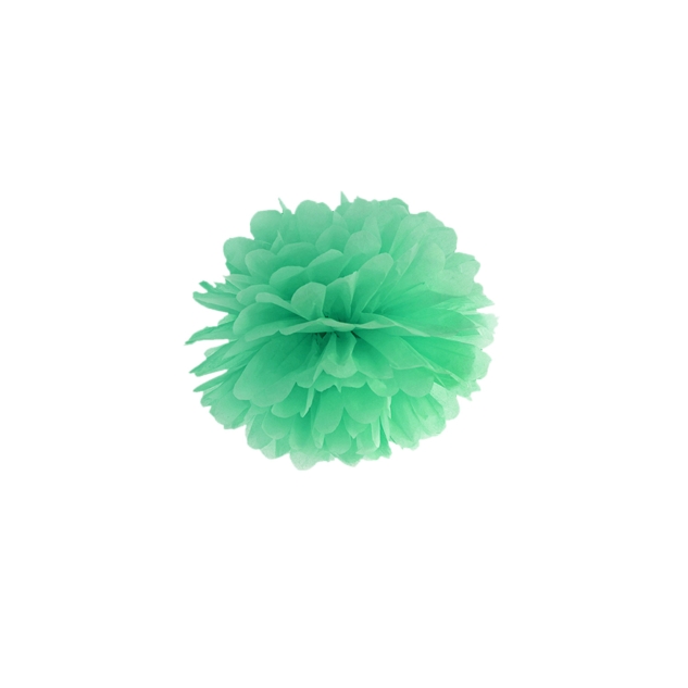 Pompom mintgrün aus Seidenpapier, Ø 25cm 