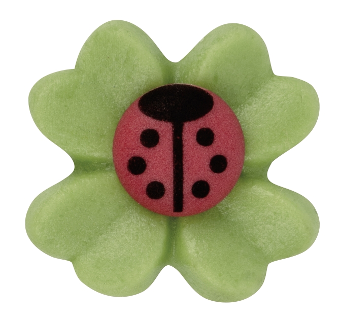 Günthart 100 Marzipan Kleeblätter und Käfer aus Zucker 