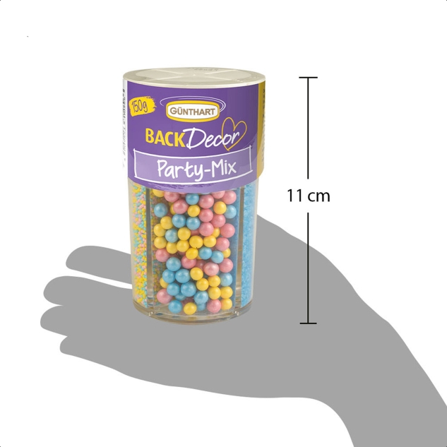BackDecor | 2 x Streusel Party Mix | Zuckerstreusel |  treusel Tortendeko | 2er Set (300 gr) 