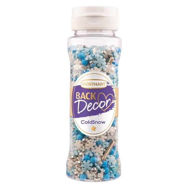 BackDecor 5 Stück Premium Streuselmix Cold Snow 