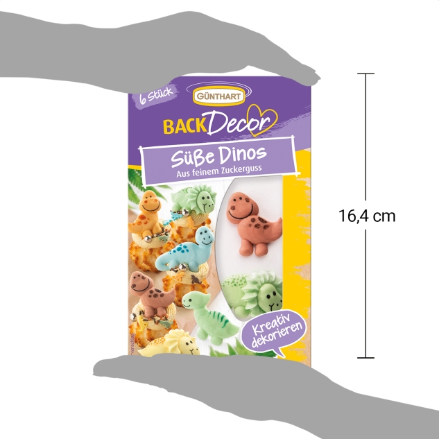 BackDecor 6 Süße Dinos aus Zucker 