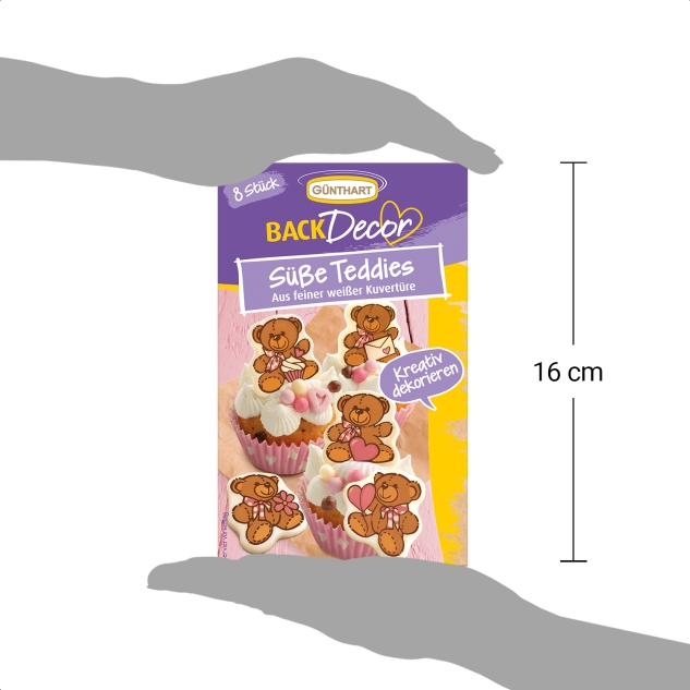 Süße Einhörner und Teddies aus weißer Kuvertüre SET 