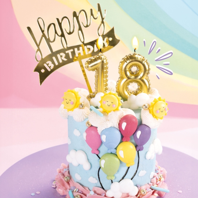 BackDecor 15 x 12 Stück Bunte Ballons aus Zucker VKE Großpackung 