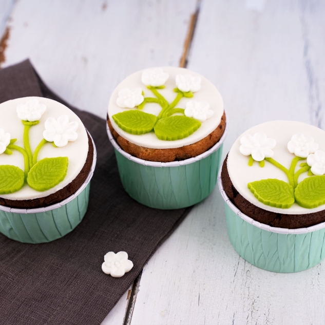 24 Muffinförmchen Aqua 