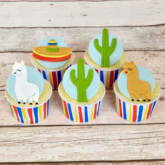 1 FMM Mexiko Ausstecher | Lama | Kaktus | Sombrero | für Fondant 