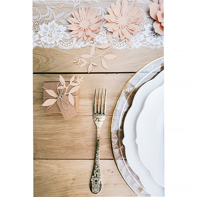 3 DIY Blumen aus festem Papier, rosa 