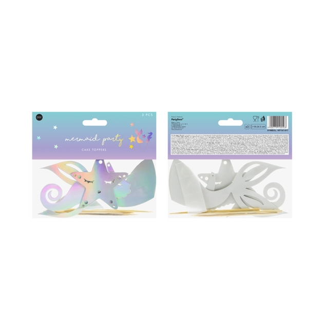 1 Cake Topper Set Meerjungfrau 