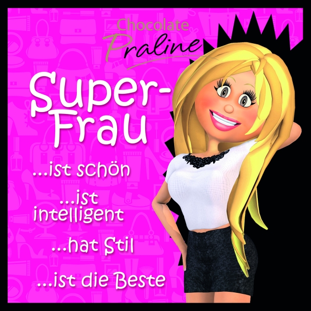 Günthart 12 Stück Pralinenbox Superfamily Täschchen rot blau rosa braun schwarz grün lila orange 