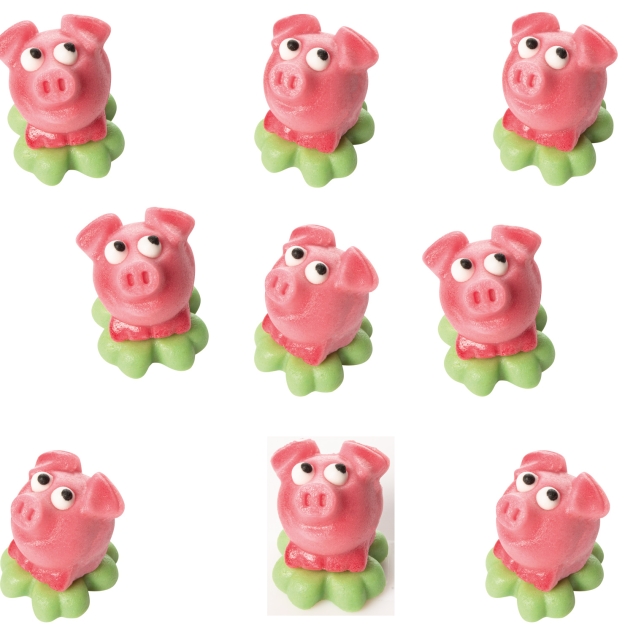 40 Marzipan Schweinchen in Box 