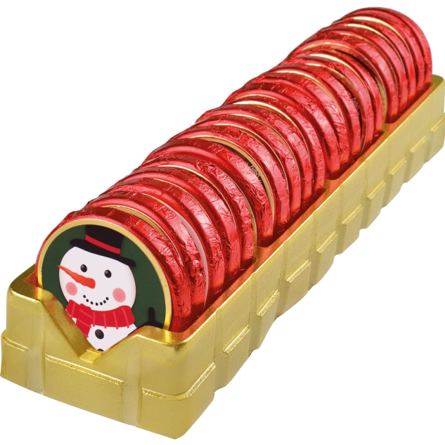 Günthart 40 Pralinentaler mit vier verschiedene Weihnachtsmotive 