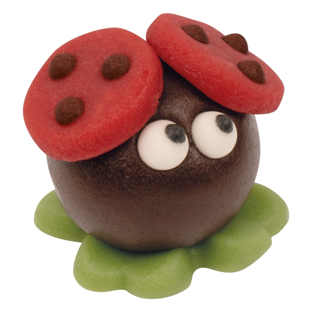 50 Marzipan Glückskäfer in Box 