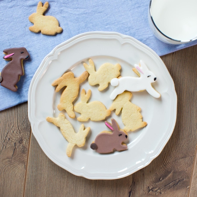 1 Keks - Ausstecher - Set Hasen 