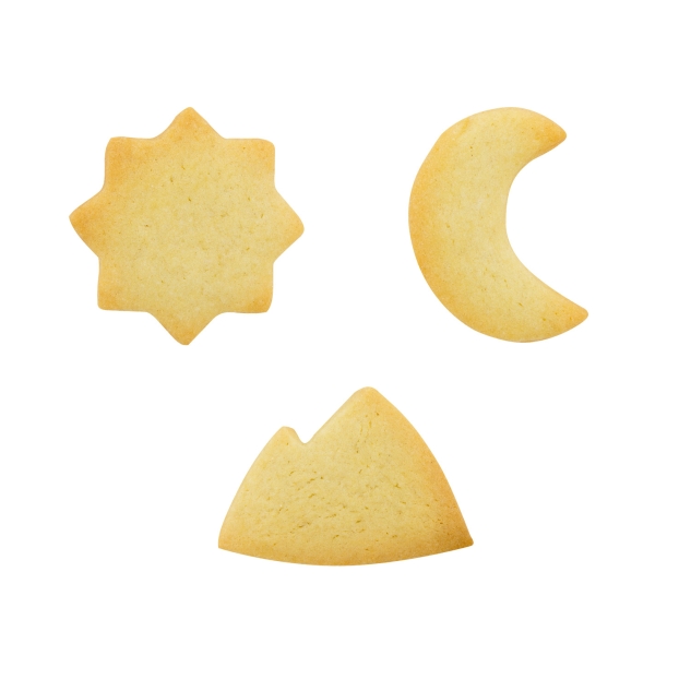 1 Keksausstecher Set Berge / Sonne / Mond - Inka Symbole 