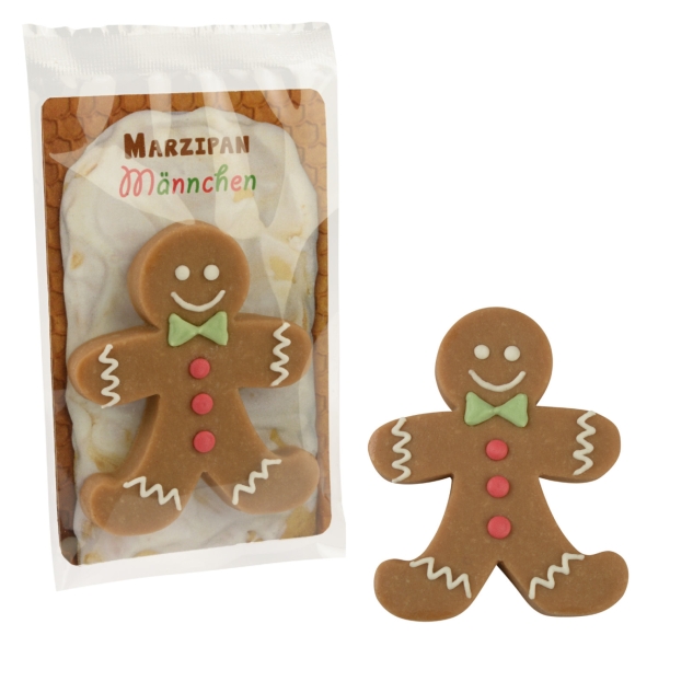 15 Stück Marzipan Lebkuchenmännchen im Cellophanbeutel 