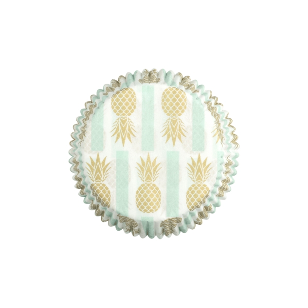 60 Muffinförmchen Ananas, 5 x 2,5cm 