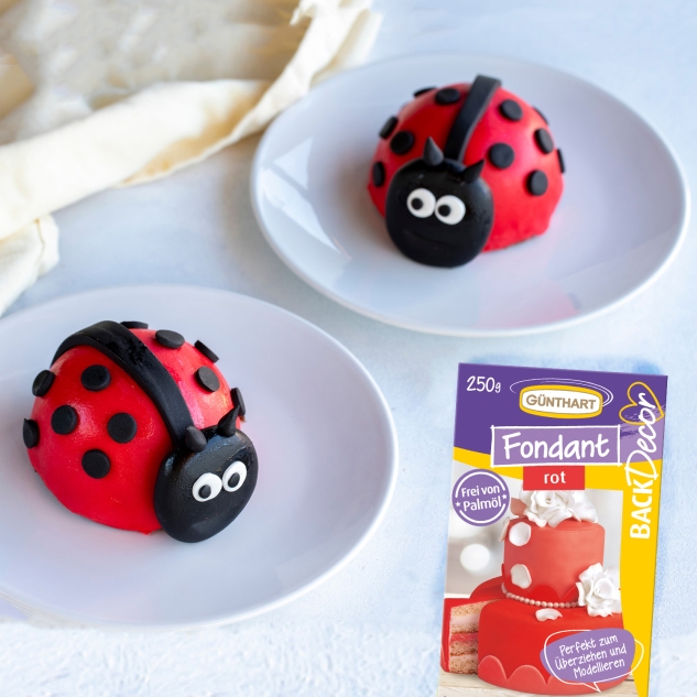 BackDecor Fondant rot, 2 x 250 g Palmölfrei, Reißfest 