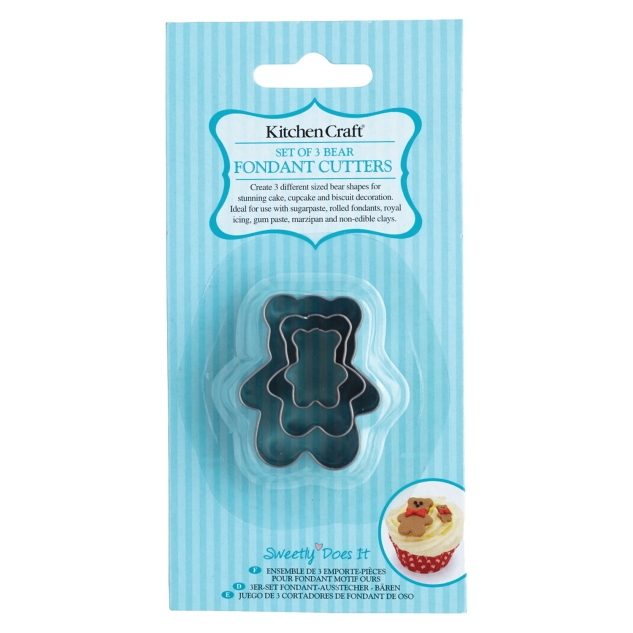 3 Fondant Ausstecher Bären 