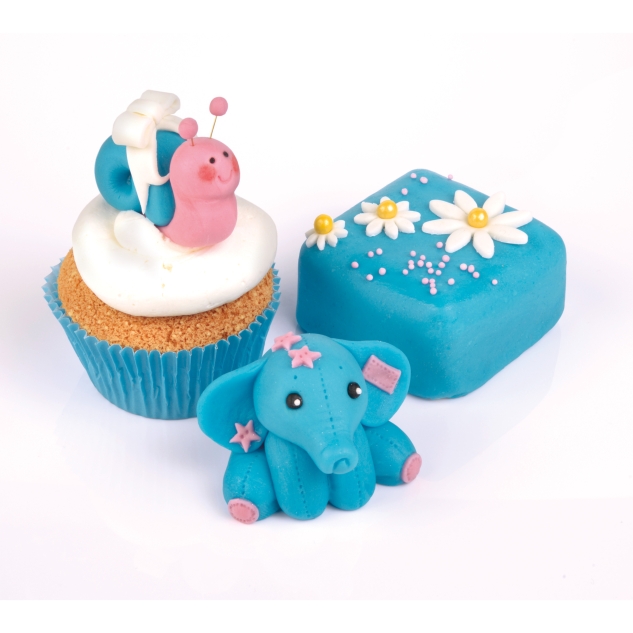 BackDecor Fondant blau, 250 gr | 100% Vegan | Palmölfrei | Reißfest 