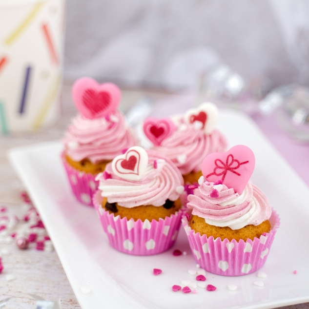 BackDecor 15 Romantik Herzen aus Zucker 