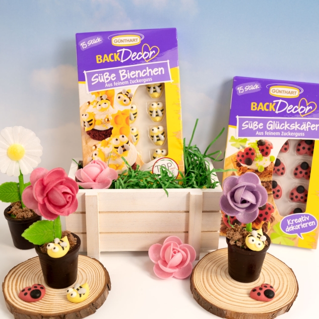 BackDecor 15 süße Bienchen aus Zucker 