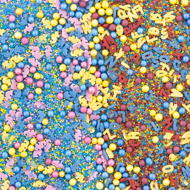 BackDecor | 2 x Streusel Party Mix | Zuckerstreusel |  treusel Tortendeko | 2er Set (300 gr) 