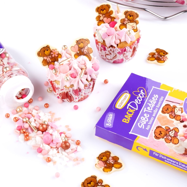 BackDecor Süße Teddies aus weißer Kuvertüre 
