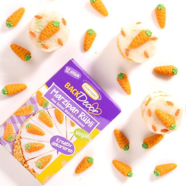 12 Stück Marzipan Rübli VEGAN 
