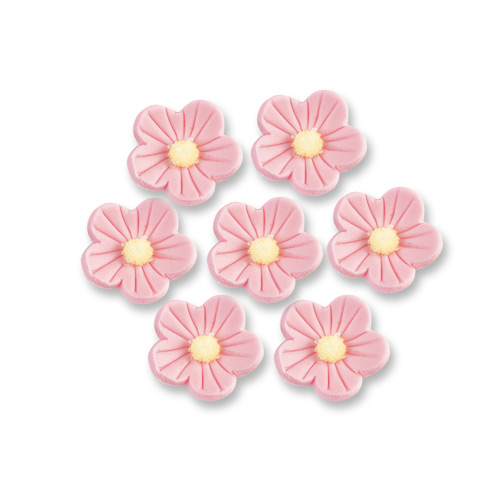 Günthart 96 Blumen rosa und blau aus Zucker 