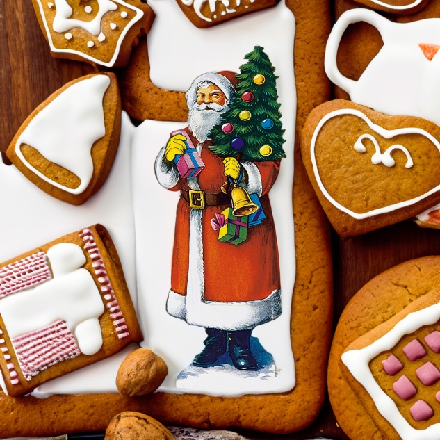Günthart 100 Nikolaus Bilder aus Papier, 15cm 