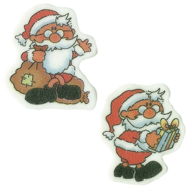 100 Nikolaus- Kleinteile aus Dekormasse, sortiert 
