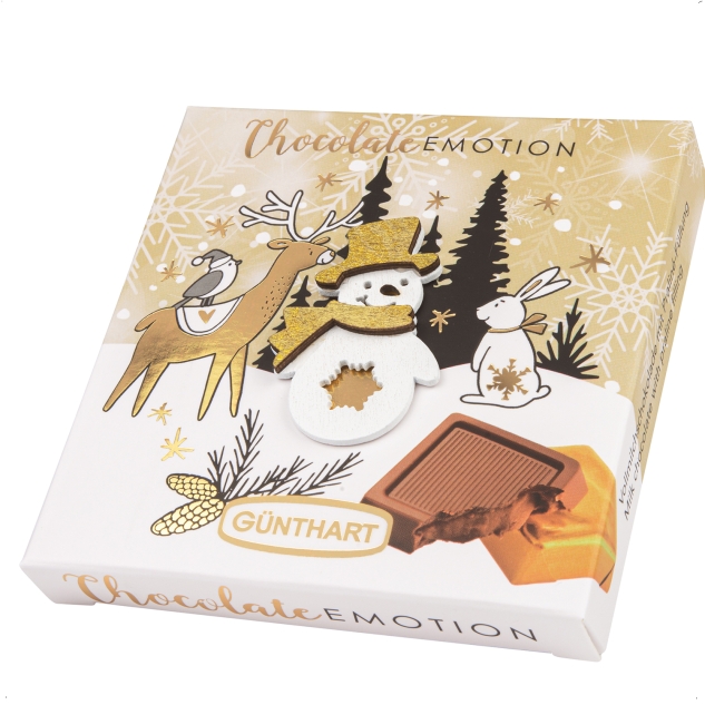 Günthart 16 Stück Pralinen Wintergeschenk mit verschiedene Motiven 