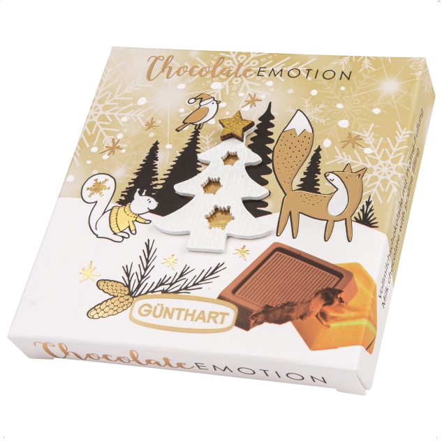 Günthart 2 Stück Pralinen Wintergeschenk mit verschiedene Motiven 