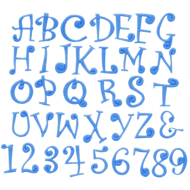 Ausstecher Buchstaben und Zahlen - Funky 