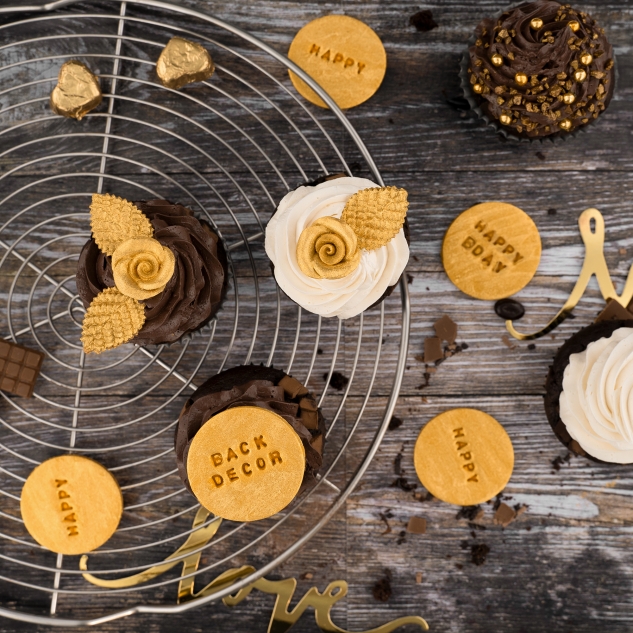 6 Tischdekoration / Konfetti Love, gold 
